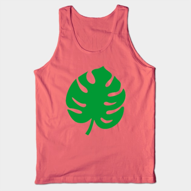 Philodendron Green Leaf Tank Top by XOOXOO